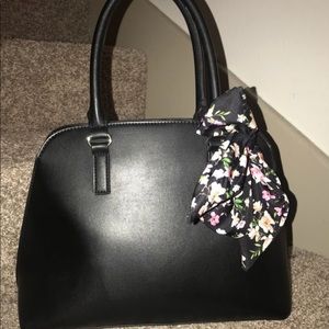 Black Purse with Scarf